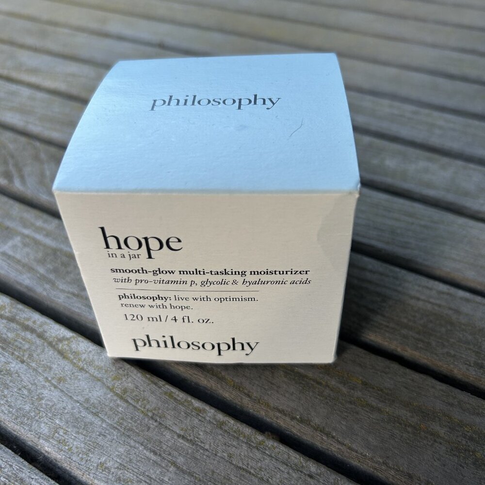 Philosophy HOPE in a Jar Smooth Glow Multi-Tasking Moisturizer 4 oz NIB - Picture 4 of 4